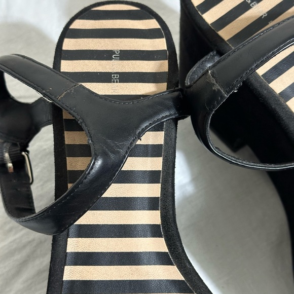 Pull&Bear flatform heel sandal in black size 7.5 or EU 38 - Picture 7 of 10